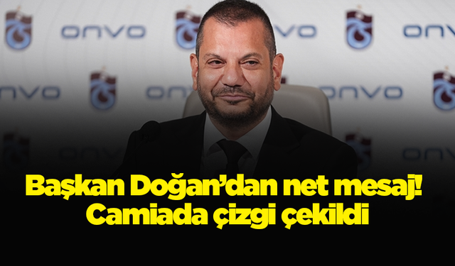 Başkan Doğan’dan net mesaj! Camiada çizgi çekildi