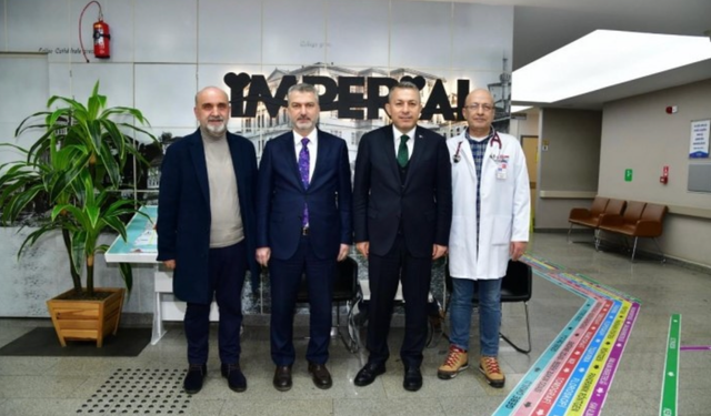 Trabzon Valisi Şahin'den Özel İmperial Hastanesi'ne ziyaret