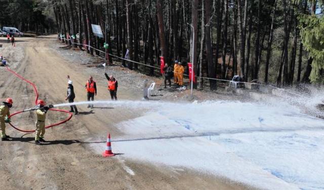 Trabzon'da ormancılar kıyasıya yarıştı
