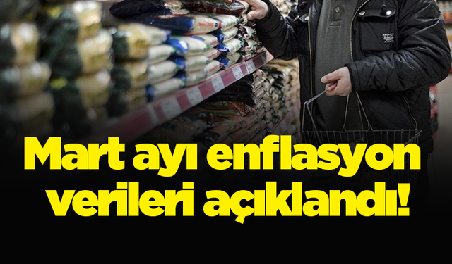 Mart ayı enflasyon verileri açıklandı!