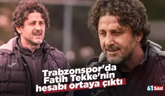 Trabzonspor'da Fatih Tekke'nin hesabı ortaya çıktı