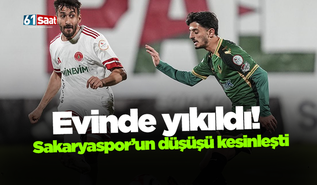 Evinde yıkıldı! Sakaryaspor’un düşüşü kesinleşti