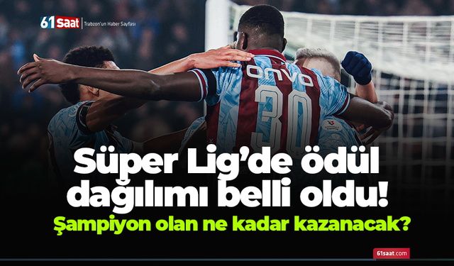 Süper Lig’de ödül dağılımı belli oldu! Şampiyon olan ne kadar kazanacak?