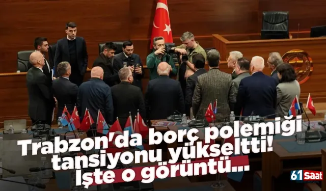 Trabzon'da borç polemiği tansiyonu yükseltti! İşte o görüntü...