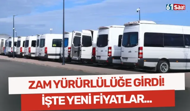 Dolmuşlarda zam yürürlülüğe girdi! İşte yeni fiyatlar...