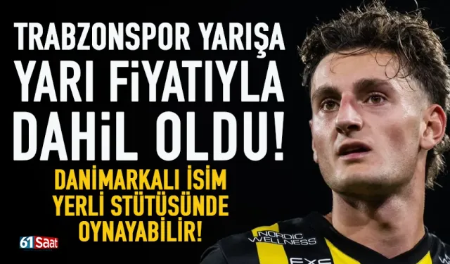 Trabzonspor yarışa, yarı fiyatıyla dahil oldu! Danimarkalı isim yeli statüsünde oynayabilir...