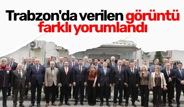 Trabzon'da verilen görüntü farklı yorumlandı