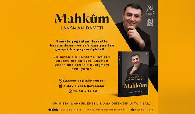 Mahsun Gökçur’un kaleme aldığı 'Mahkum' raflarda yerini aldı