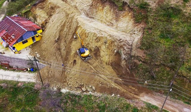 Giresun’da heyelan sahalarında çalışmalar sürüyor