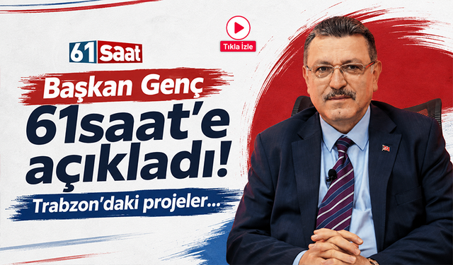 Trabzon Büyükşehir Belediye Başkanı Ahmet Metin Genç açıklamalarda bulunuyor
