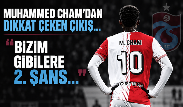 Muhammed Cham'dan dikkat çeken çıkış 'Bizim gibilere 2. şans..'