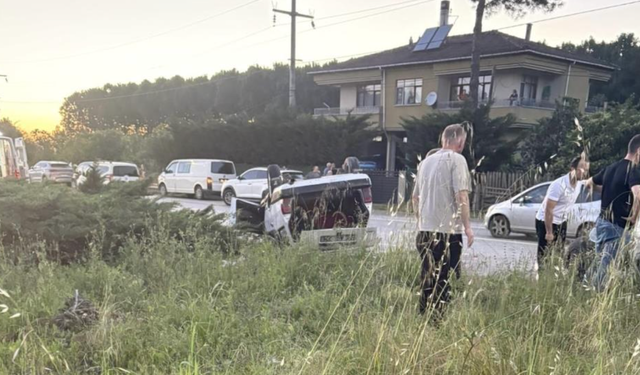 Samsun’da otomobil takla attı: 6 yaralı