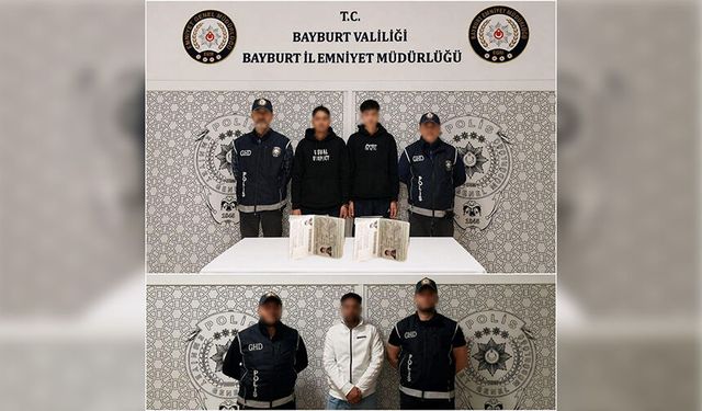 Bayburt'ta 5 düzensiz göçmen yakalandı