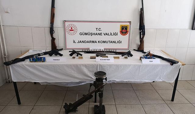 Gümüşhane’de jandarmadan silah operasyonu