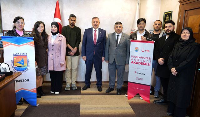 Trabzon'da öğrenim gören yabancı uyruklu öğrencilere dış ticaret eğitimi verilecek