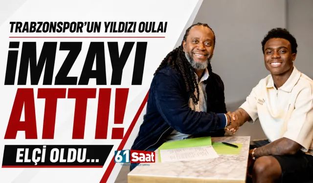 Trabzonspor'un yıldızı Oulai, imzayı attı: Elçi oldu