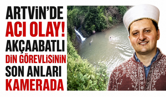 Artvin'de acı olay! Akçaabatlı din görevlisinin son anları kamerada