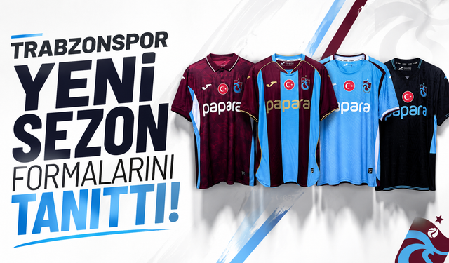 Trabzonspor yeni sezon formalarını tanıttı!