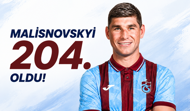Trabzonspor'da Ruslan Malinovsky 204. oldu!