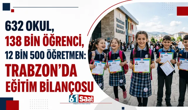 632 okul, 138 bin öğrenci, 12 bin 500 öğretmen: Trabzon'da eğitim bilançosu