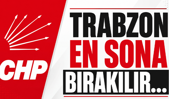 Trabzon en sona bırakılır…