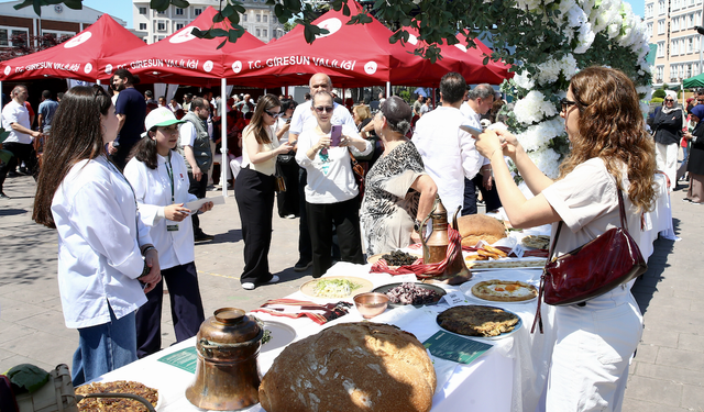 Giresun’un yeşil lezzetleri festivalde tanıtıldı