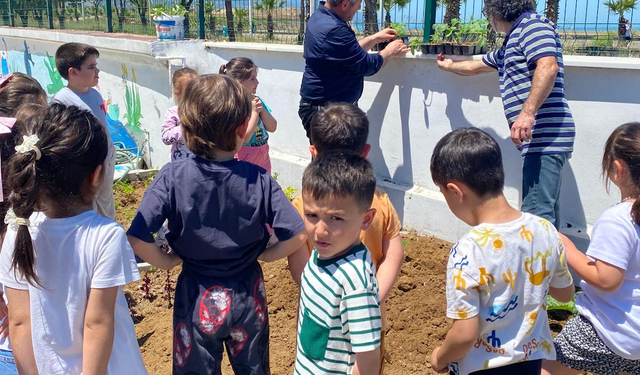Akçaabat’ta minik eller toprakla buluştu
