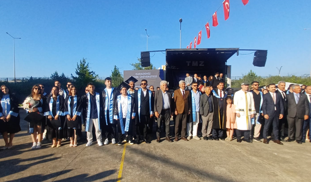 Araklı’da mezuniyet heyecanı