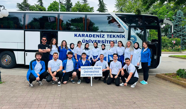 KTÜ Halk Dansları Topluluğu’ndan Türkiye üçüncülüğü başarısı