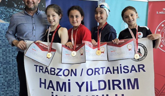 Yüzmede Büyük Başarı: Hami Yıldırım İlkokulu İl Dereceleriyle Döndü