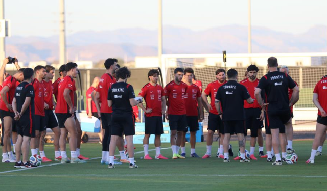 A Milli Futbol Takımı, ABD maçı hazırlıklarına devam etti