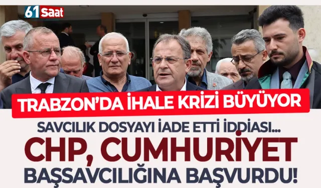 Trabzon'da ihale krizi büyüyor.. Savcılığa yeni başvuru yaptılar
