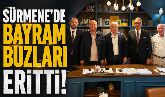 Sürmene’de bayram buzları eritti!