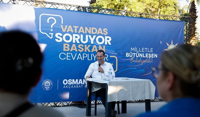 Başkan Ekim vatandaşların sorularını yanıtladı
