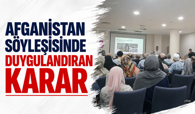 Afganistan söyleşisinde duygulandıran karar!