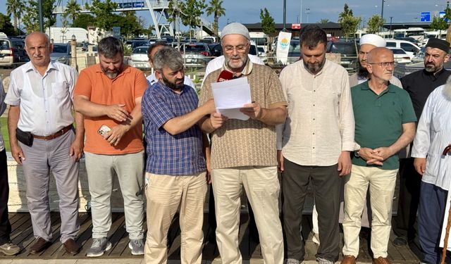 Trabzon'da Mescid-i Aksa'ya yönelik saldırılar protesto edildi