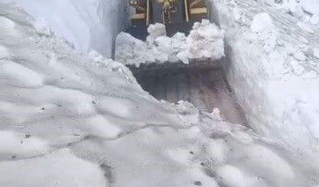 O ilde temmuz ortasında  3 metre kar