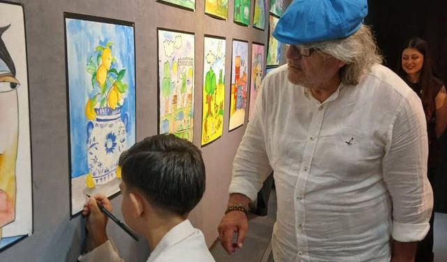Trabzon sanat tarihine geçti! 9 yaşında ilk sergisi açtı