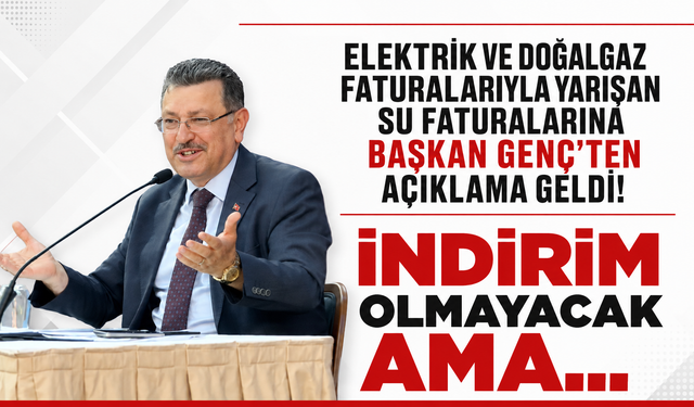 Başkan Genç açıkladı! Suya zam gelecek mi?