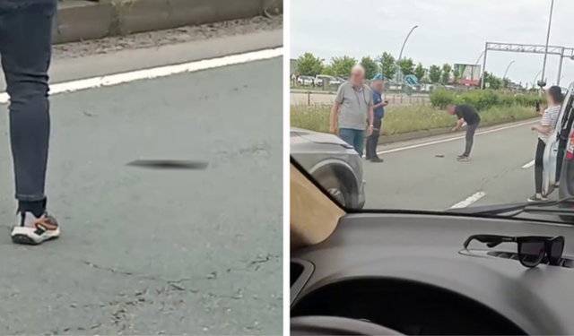 Rize'de yol ortasında tabanca bulundu