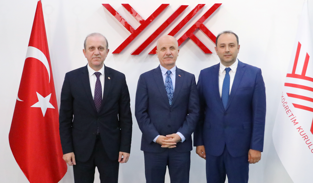 KTÜ Rektörü Prof. Dr. Çuvalcı’dan YÖK Başkanı Prof. Dr. Özvar’a ziyaret