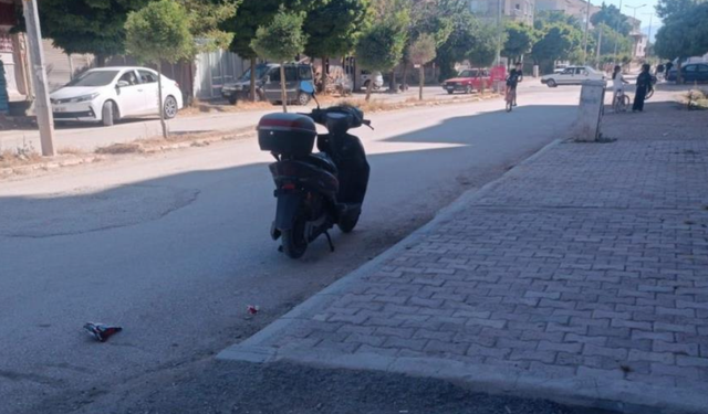 Devrilen elektrikli bisikletin sürücüsü yaralandı