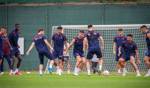 Trabzonspor’da akşam antrenmanı tamamlandı