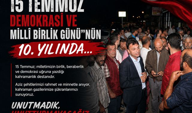 Maçka Belediyesi, 15 Temmuz Mesajı