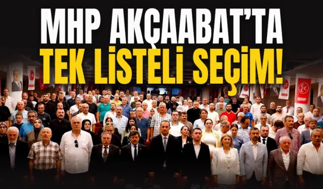 MHP Trabzon Akçaabat'ta tek listeli seçim!