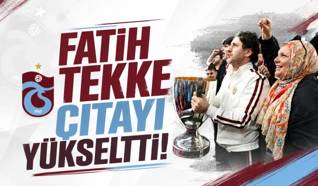 Trabzonspor'da Fatih Tekke çıtayı yükseltti!
