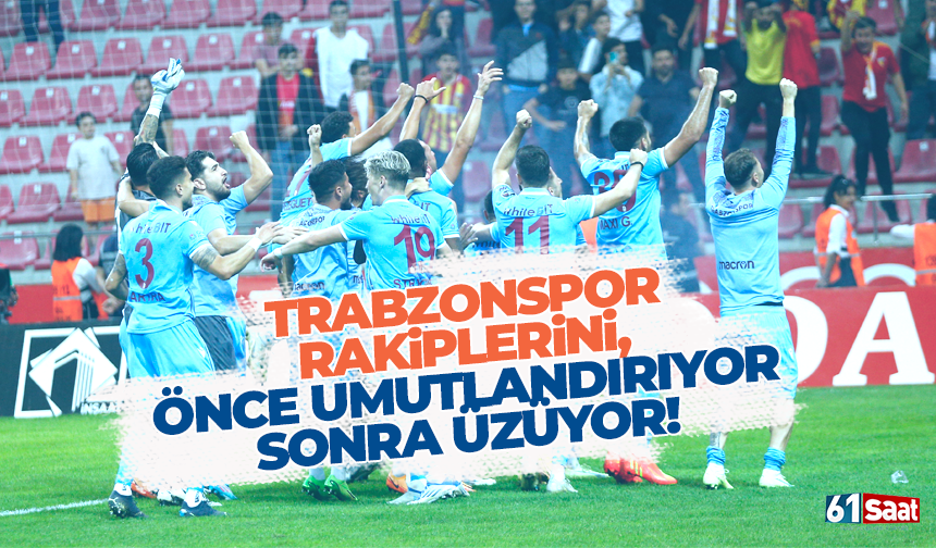 Trabzonspor, sonradan açılıyor... 12 puan!