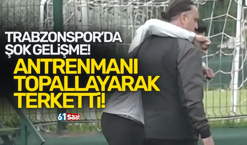 Trabzonspor'da şok! Antrenmanı topallayarak terketti!