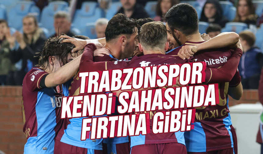 Trabzonspor deplasmanda suskun iç sahada fırtına!