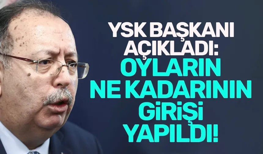 YSK Başkanı Yener, seçim süreci ile ilgili konuştu!
